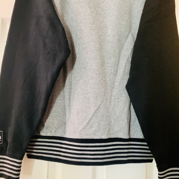 #Mens, #Sweater, #XL, #Gray, #LingSleeve, #Black&Gray, #Zipped #Pockets #Hoodie - Picture 9 of 10